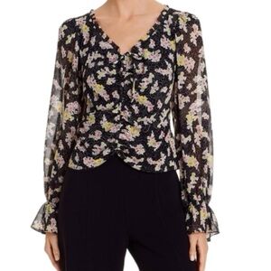 Cinq a Sept Kimberly Floral Print Top